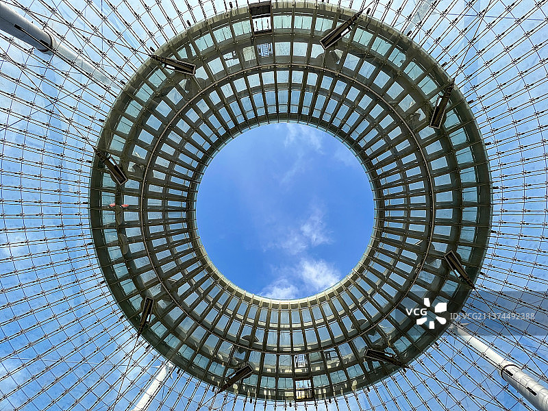 北京海淀西二旗中关村软件园广场地标建筑穹顶图片素材