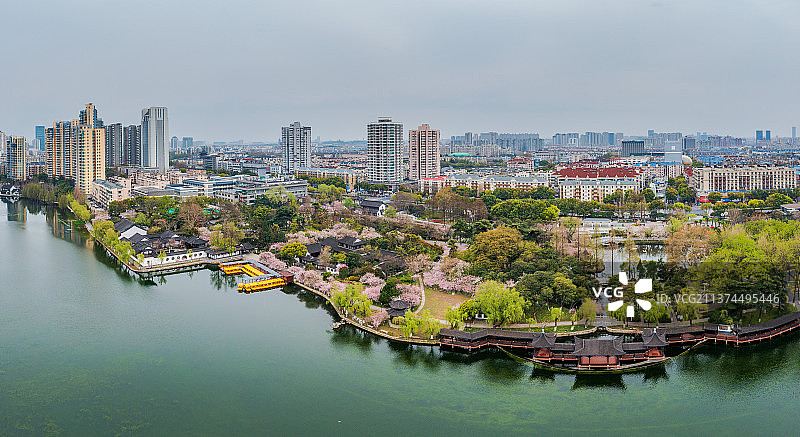 莫愁湖春光，江苏南京图片素材
