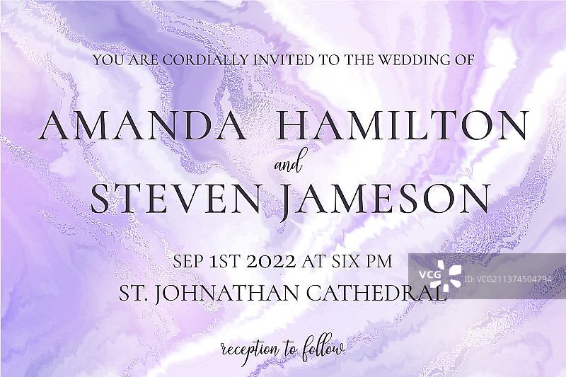 紫蓝色液体大理石或水彩背景图片素材