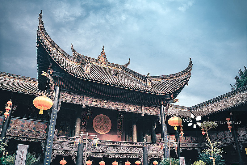 戏楼高挑+重庆市渝中区湖广会馆图片素材