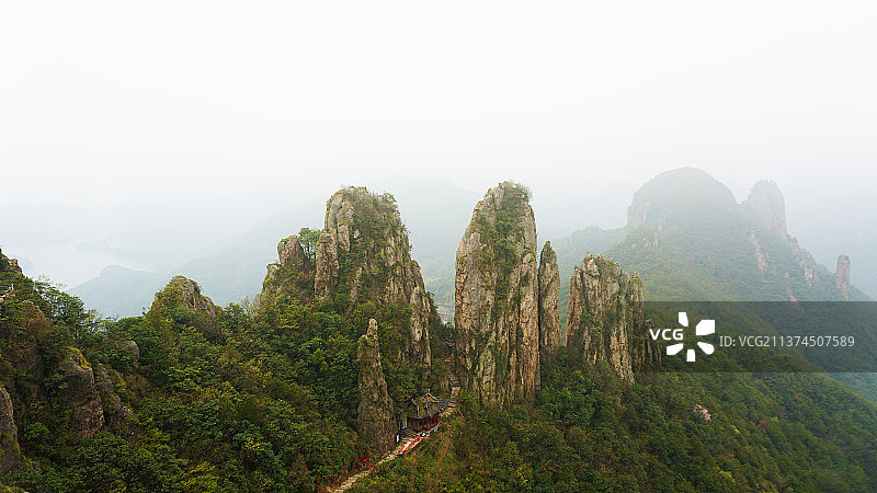 浙江金华浦江仙华山景区图片素材