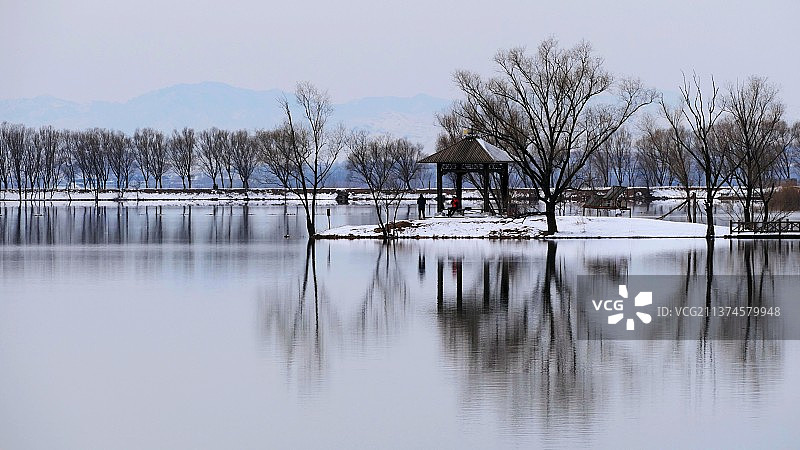 野鸭湖湿地公园图片素材