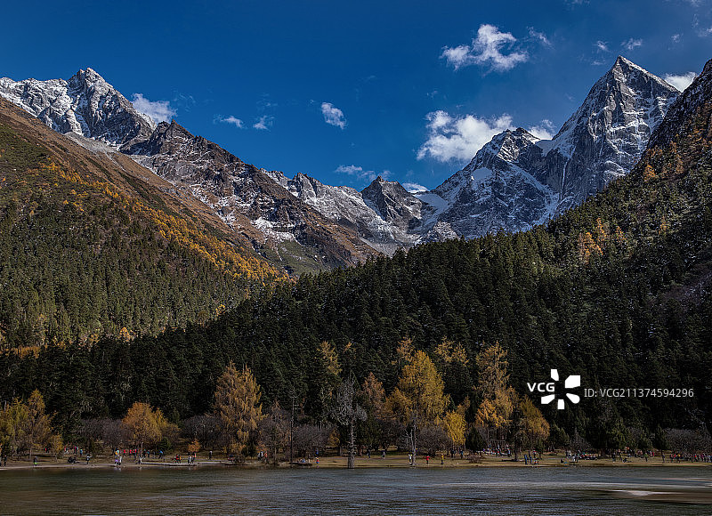 秋天的毕棚沟图片素材