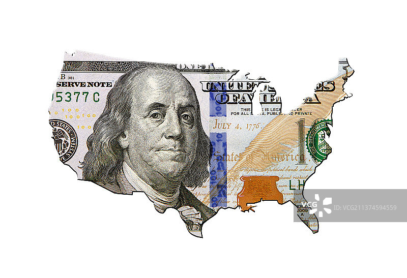 美国版图,美元图片素材