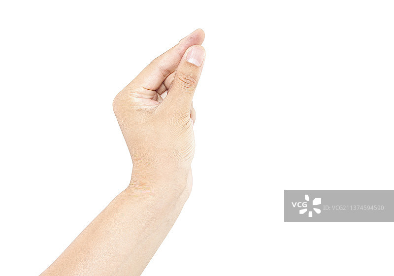 白背景上的手势图片素材