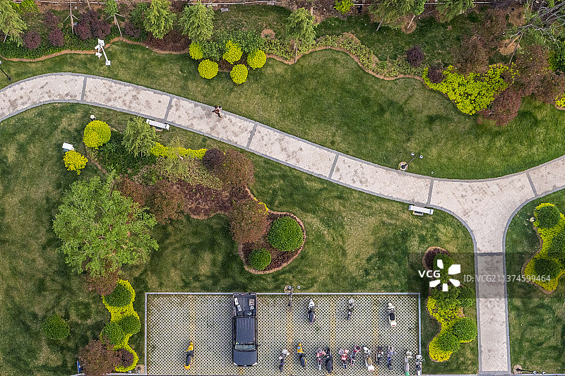 小区里的路图片素材