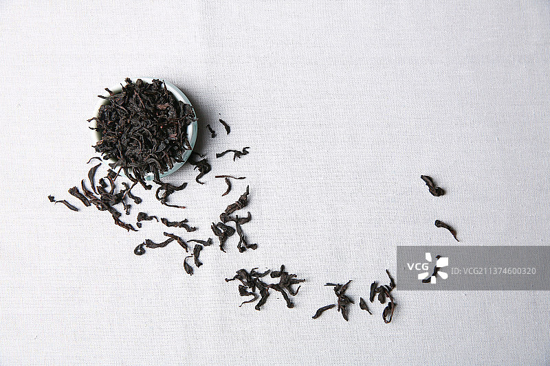 室内棚拍白背景下的大红袍图片素材