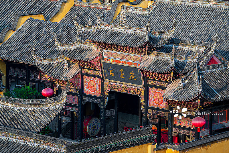 重庆湖广会馆建筑局部图片素材