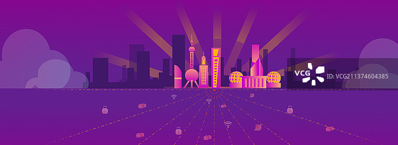 上海城市网络安全图片素材