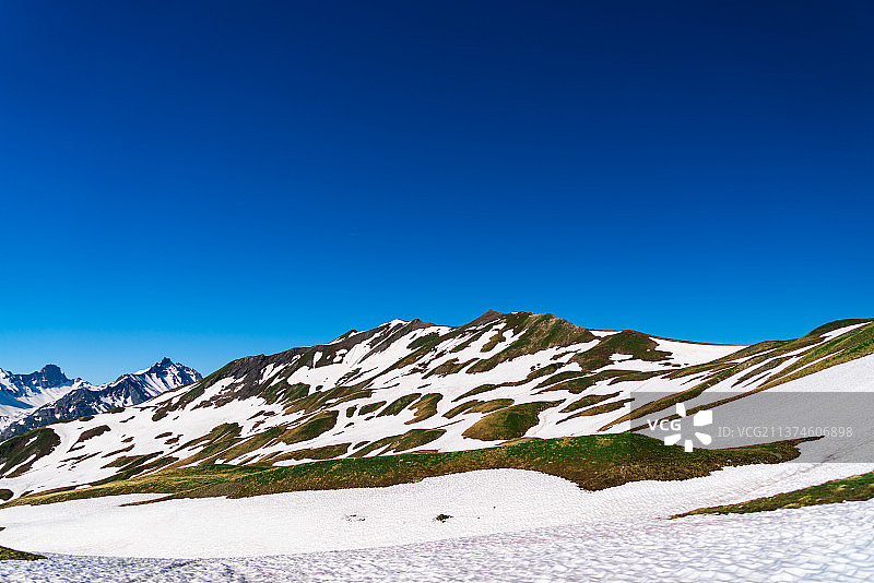 阿尔卑斯山脉雪山图片素材