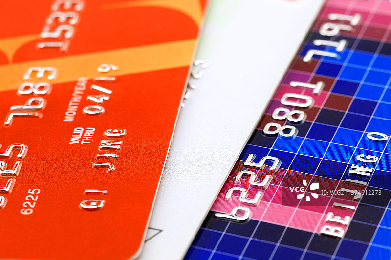 三张信用卡图片素材