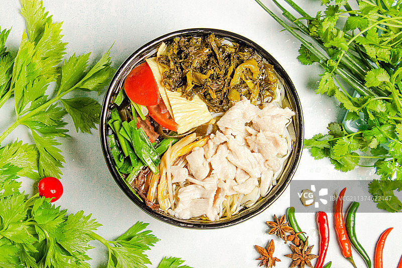 酸菜多拼米线图片素材