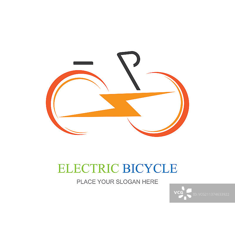 电动自行车图标Logo设计元素图片素材