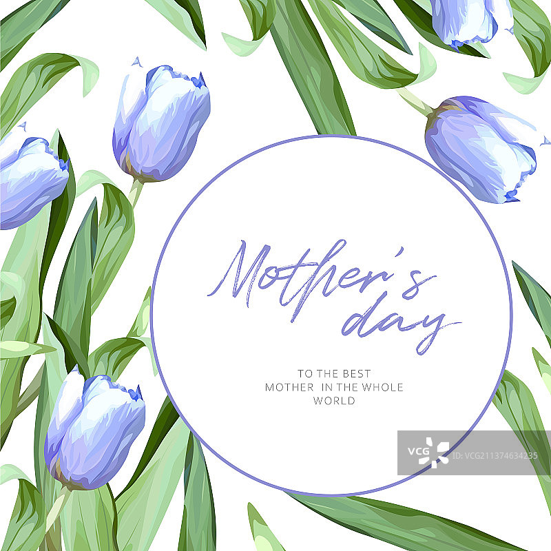 温馨母亲节三月春季问候图片素材