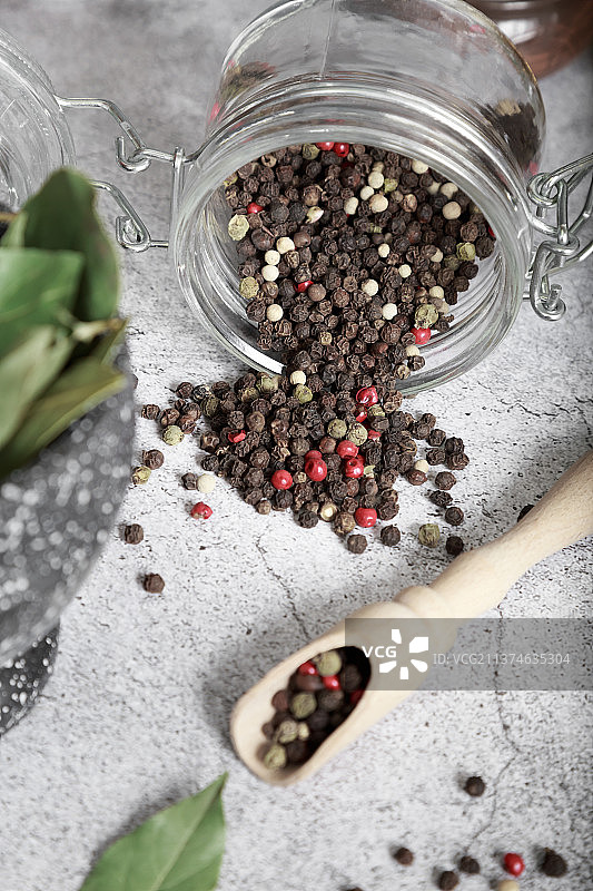 食品调味料，香料，黑胡椒调味添加剂图片素材