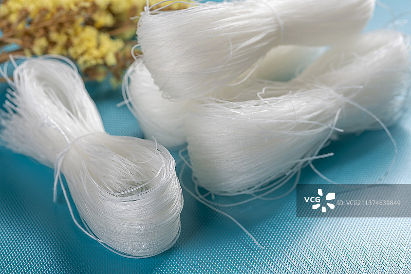 绿豆粉丝粉条与绿豆特写图片素材