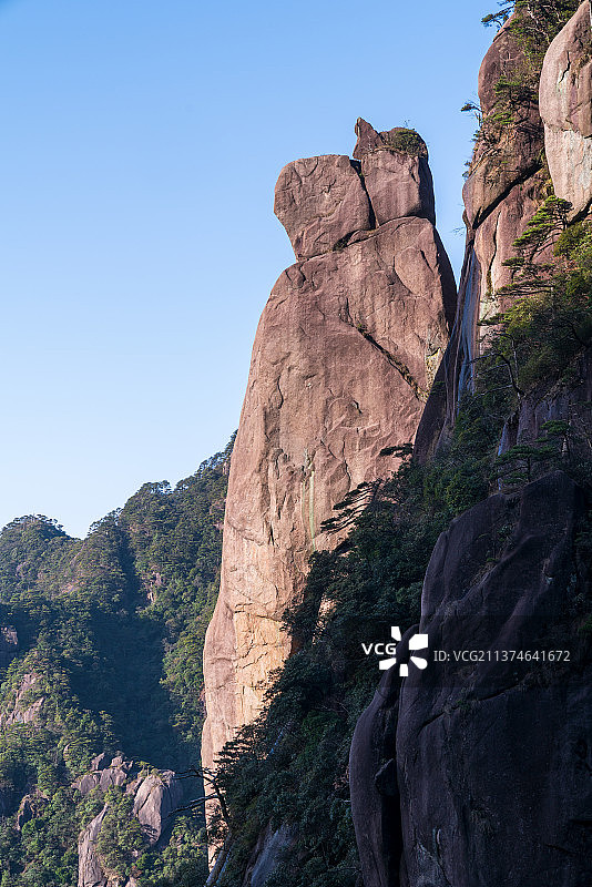 江西上饶三清山南清园景区风光之玉兔奔月图片素材