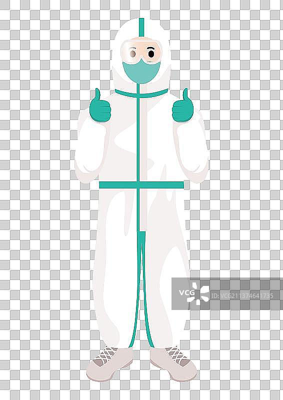 抗疫一线各行业人物插画图片素材