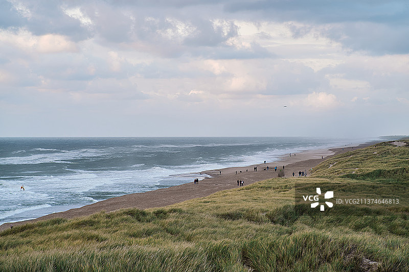 丹麦韦尔比克利特海滩风光图片素材