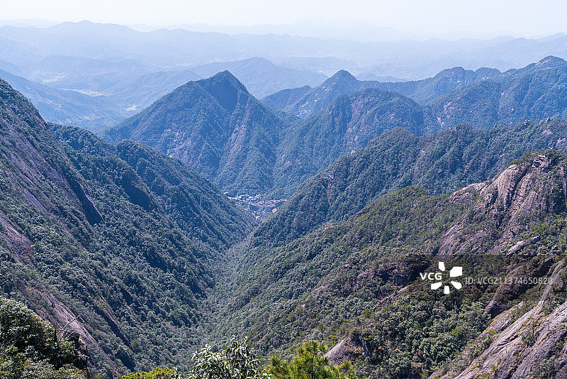 江西上饶三清山南海岸栈道景区风光图片素材