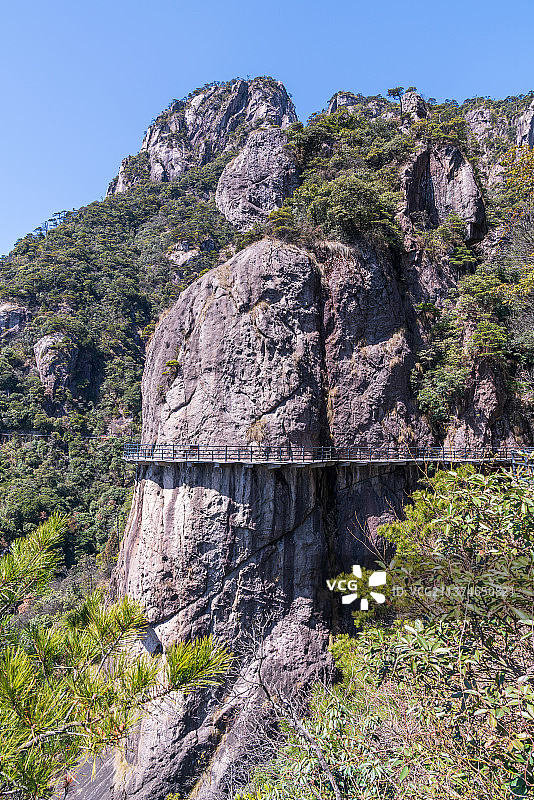 江西上饶三清山南海岸栈道景区风光图片素材