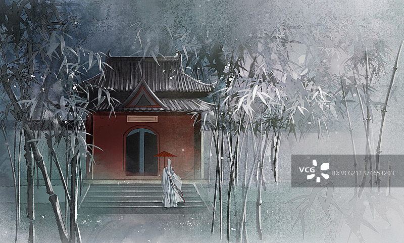 箨龙未信怯春寒图片素材