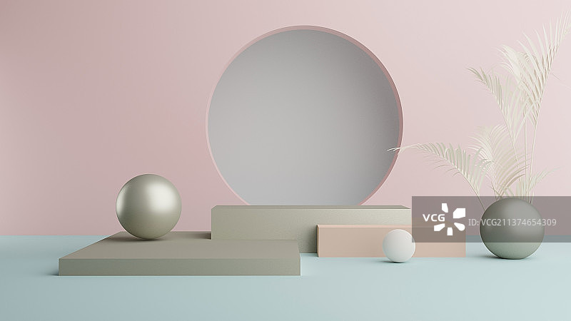 3d电商展示台图片素材