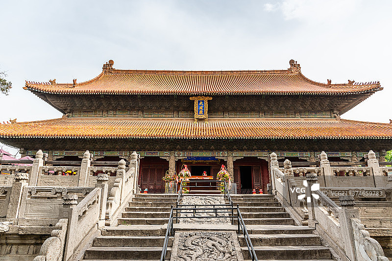 中国山东曲阜孔庙的大成殿图片素材