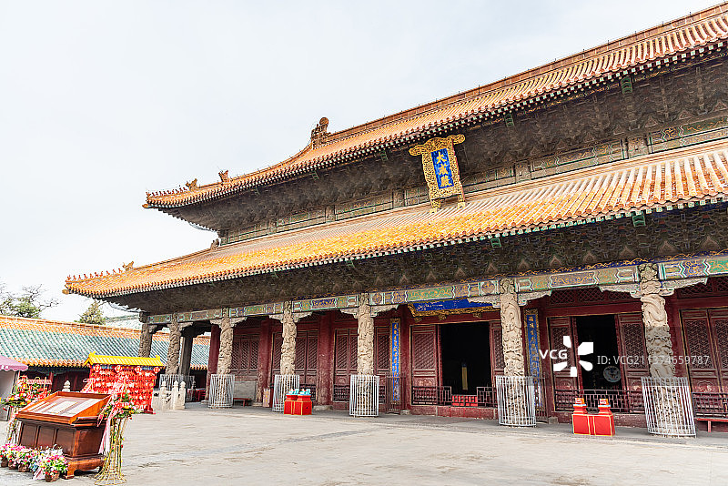 中国山东曲阜孔庙的大成殿图片素材