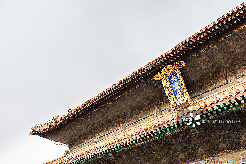 中国山东曲阜孔庙的大成殿图片素材