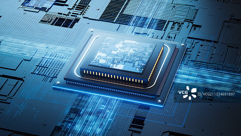 科技智能芯片创意图图片素材