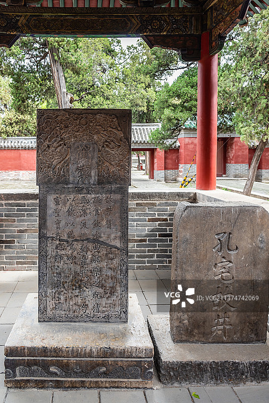 中国山东曲阜孔庙的孔宅故井图片素材