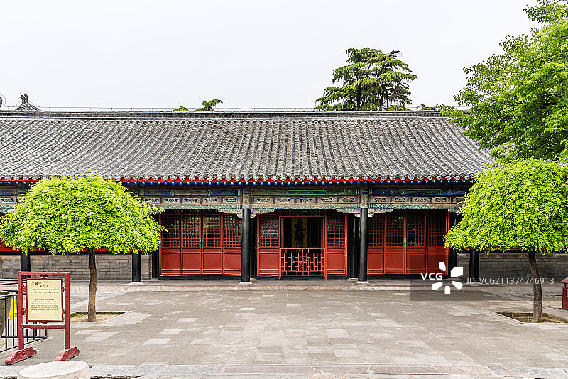 中国山东曲阜孔府的前上房图片素材