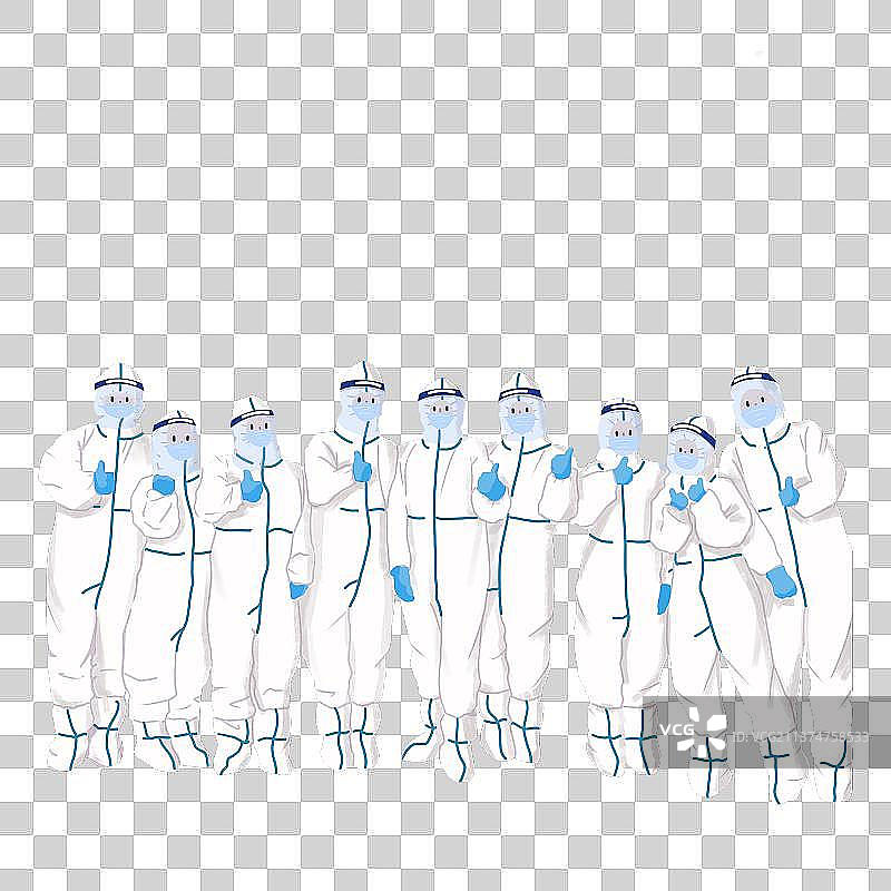 防疫大白图片素材