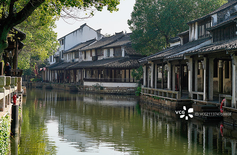 苏州黎里古镇的迷人风景图片素材
