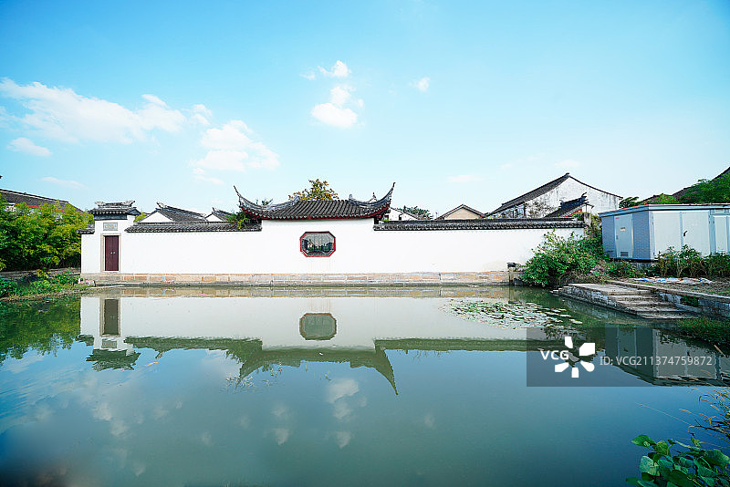 苏州黎里古镇的迷人风景图片素材