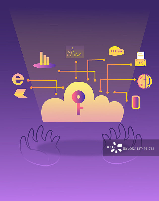 云安全上海城市网络安全图片素材