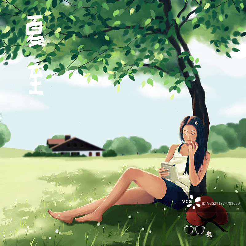 二十四节气夏至图片素材