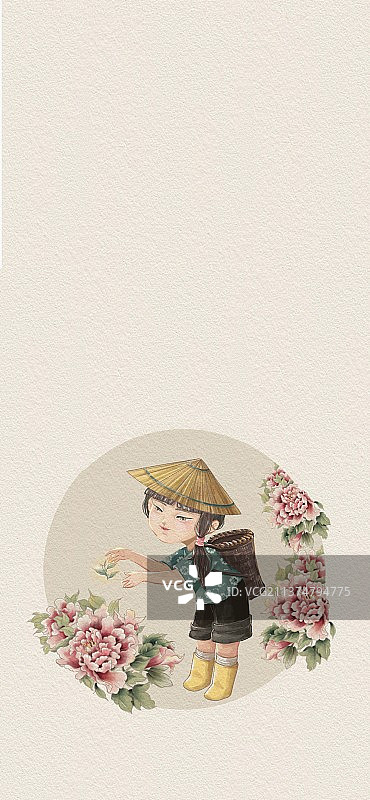 谷雨采茶图片素材