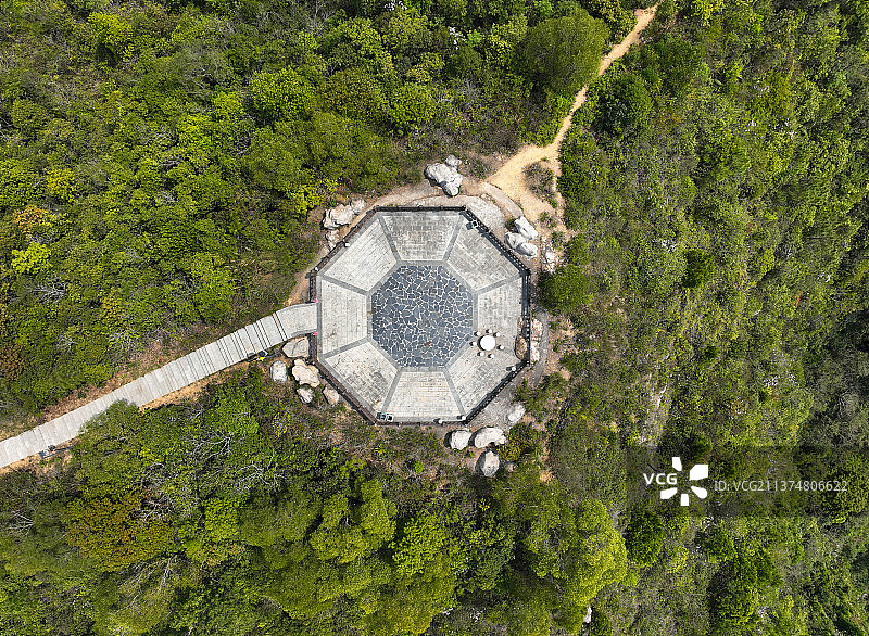 广东省惠州市惠东县寨场山森林公园航拍图片素材