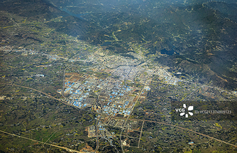 安徽桐城航拍图片素材