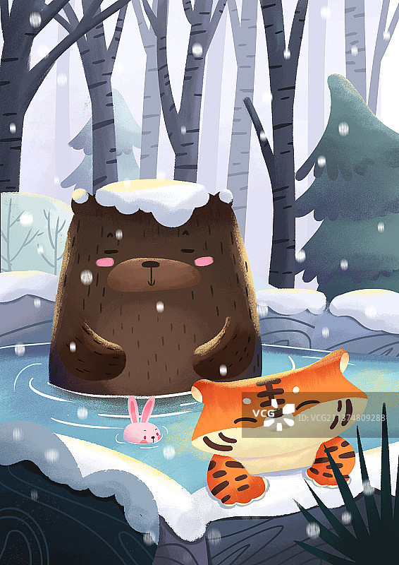 冬天插画图片素材