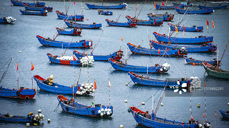 枸杞岛上的渔港图片素材