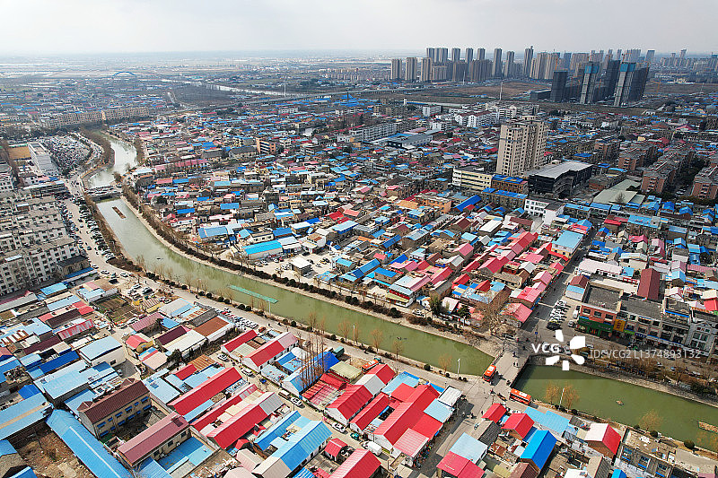 航拍江苏灌南县图片素材