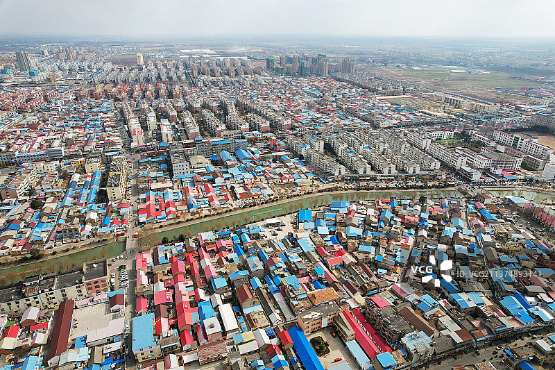 航拍江苏灌南县图片素材