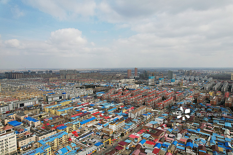 航拍江苏灌南县图片素材