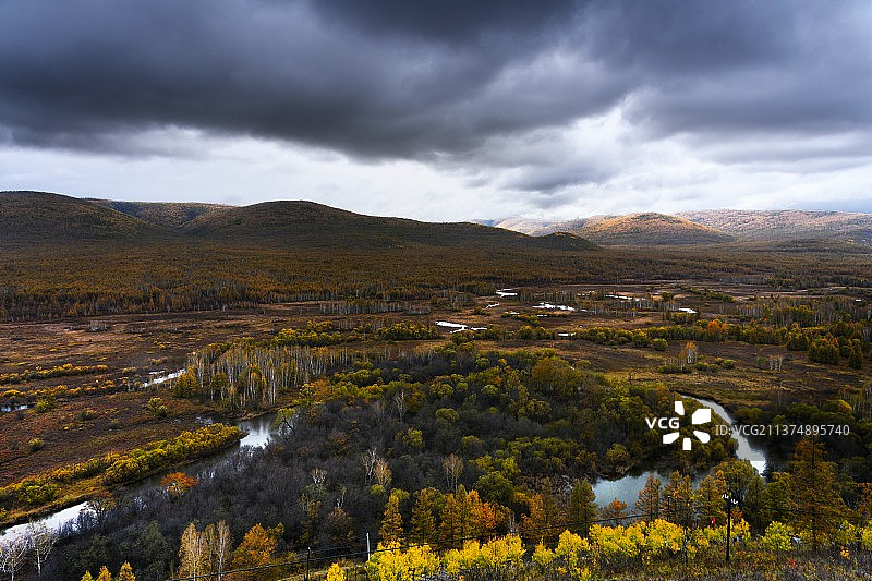 根河湿地图片素材