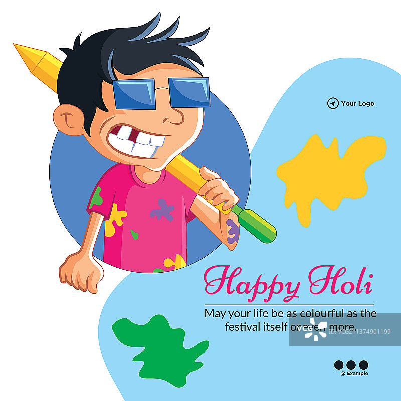 胡里节横幅设计快乐图片素材