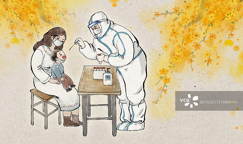 致敬天使抗击疫情插画图片素材