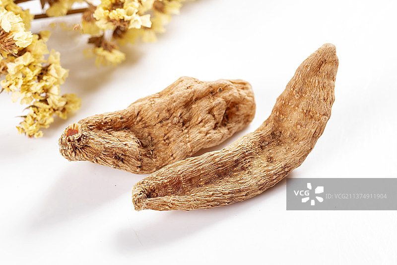 名贵中药天麻特写图片素材